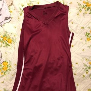 Maroon Nike Exercise Tank Top